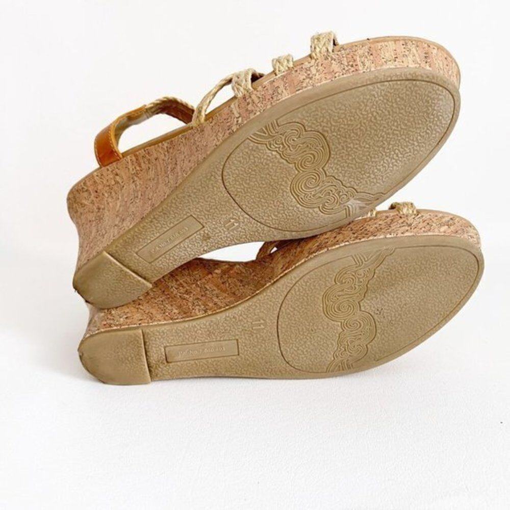 Seychelles - Natural Nude Dogwood Cork Wedge Woven Fibre Sandal Size 11 - Picture 8 of 9